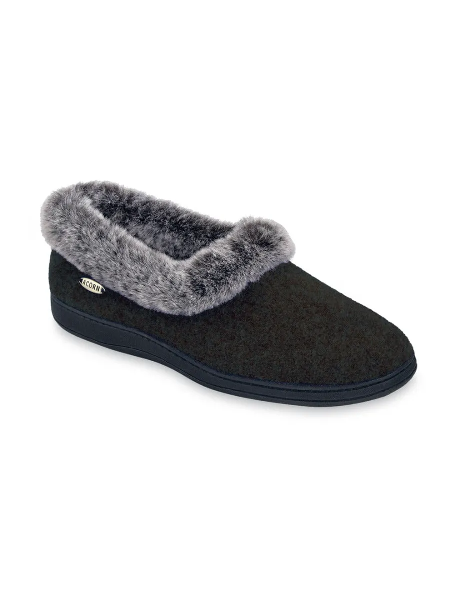 Women's Chinchilla Collar Slipper