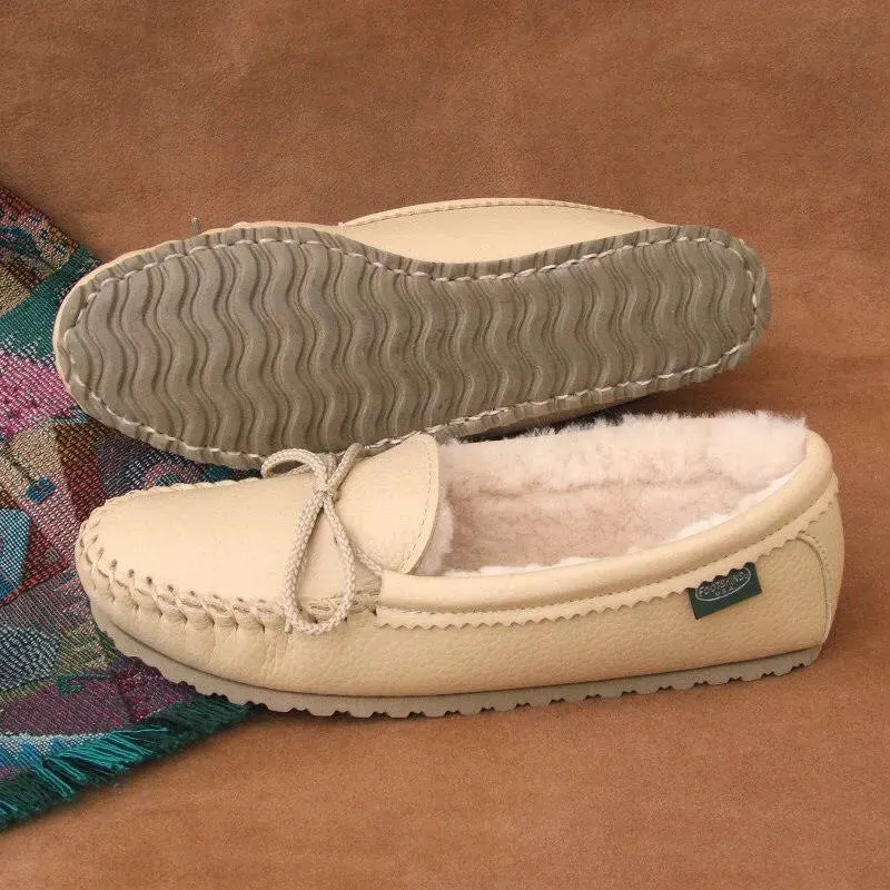 Women's Cushion-Flex Sole Sheepskin Slippers