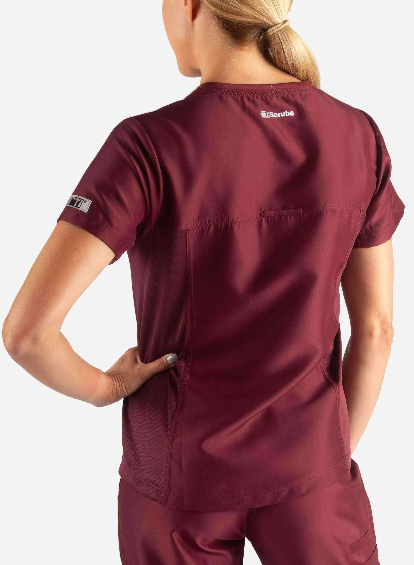 Women's Hidden Pocket Scrub Top