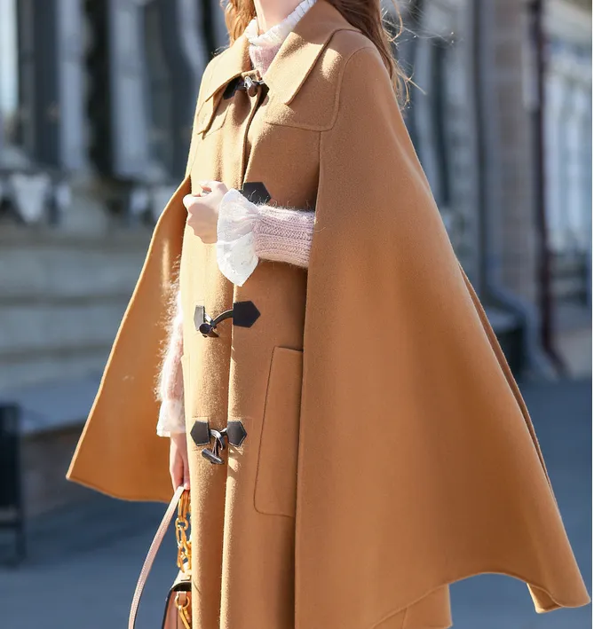 Wool Coat Handmade Long Warm Women Wool Coat Jacket/2211