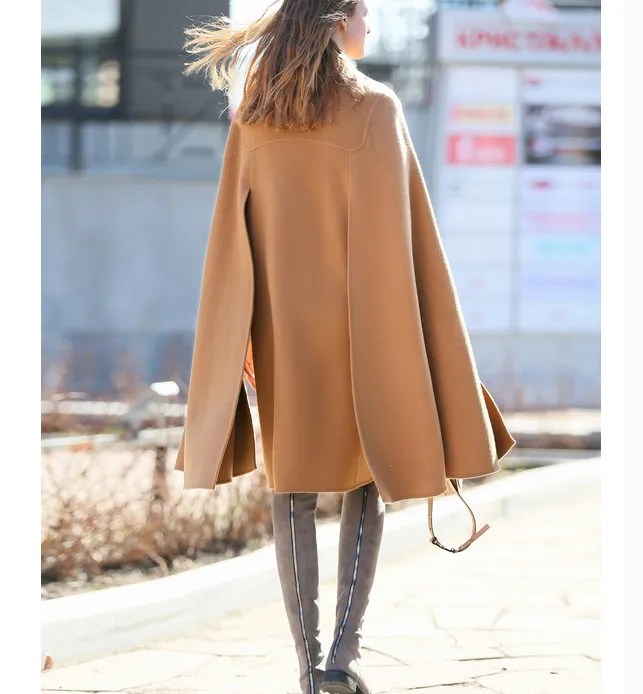 Wool Coat Handmade Long Warm Women Wool Coat Jacket/2211